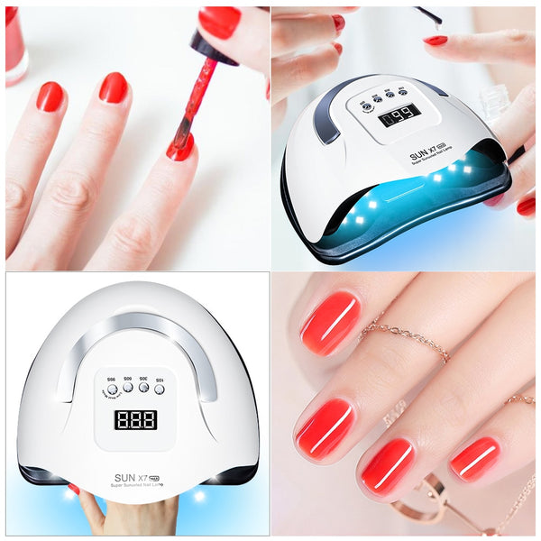 SUN X7 MAX UV LED Lamp For Nail Dryer Manicure Nail Lamp Gel Varnish Nail With Motion Sensing Professional Lamp for Manicure