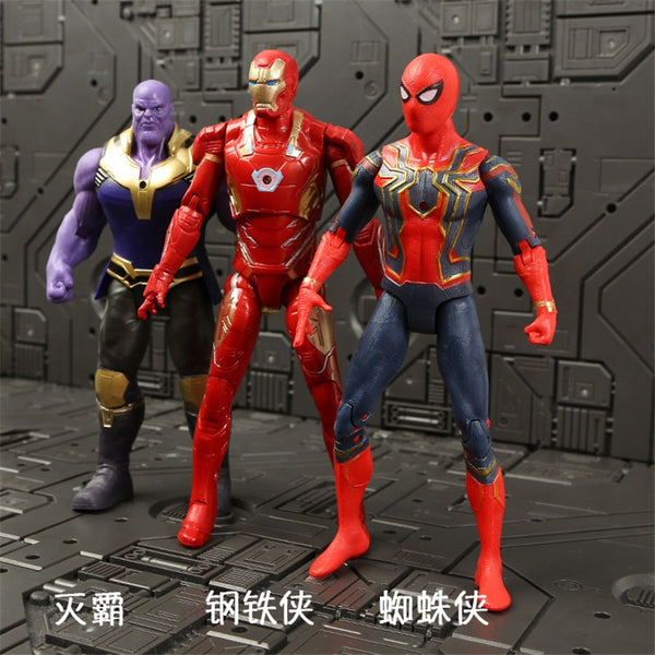 Marvel Avengers 3 Infinity War Movie Anime Super Heros Spiderman Captain America Iron Man Hulk Thor Superhero Action Figure Toys