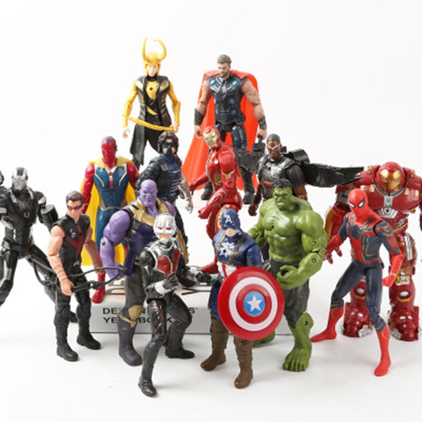 Marvel Avengers 3 Infinity War Movie Anime Super Heros Spiderman Captain America Iron Man Hulk Thor Superhero Action Figure Toys