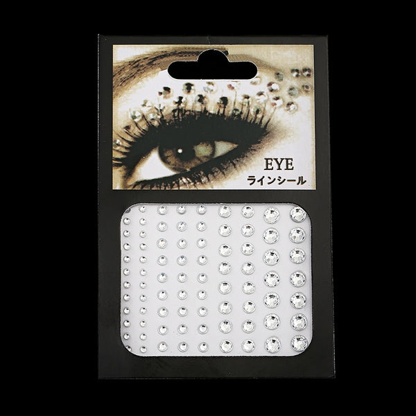 Fashion Women Tattoo Diamond Makeup Eyeliner Eyeshadow Face Sticker Jewel Eyes Makeup Crystal Eyes Sticker