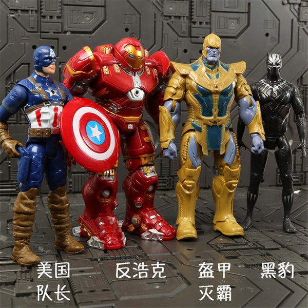 Marvel Avengers 3 Infinity War Movie Anime Super Heros Spiderman Captain America Iron Man Hulk Thor Superhero Action Figure Toys