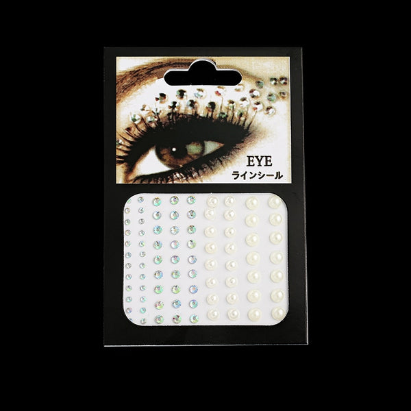 Fashion Women Tattoo Diamond Makeup Eyeliner Eyeshadow Face Sticker Jewel Eyes Makeup Crystal Eyes Sticker