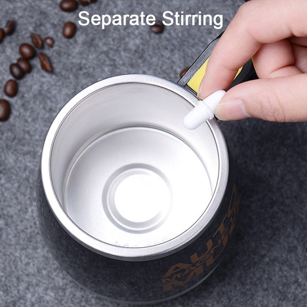 New Automatic Self Stirring Magnetic Mug 304 Stainless Steel Coffee Milk Mixing Cup Creative Blender Smart Mixer Thermal Cups