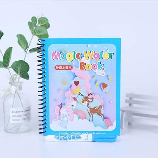 Montessori Toys Reusable Coloring Book Magical Water Drawing Book Sensory Early Education Toys for Kids Birthday Gift