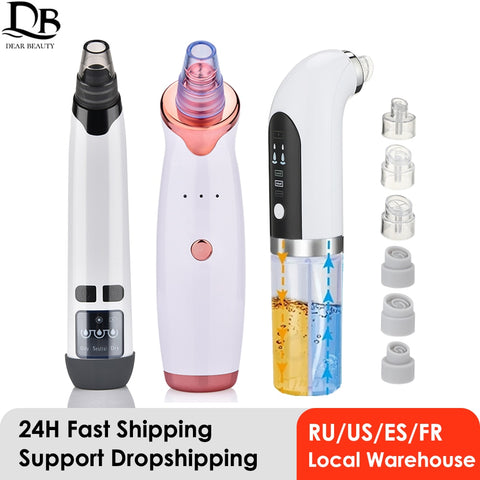 Blackhead Remover Vacuum Suction Cleaner Nose Facial Pore Cleaner Spot Acne Black Head Pimple Removal Beauty Face Skin Care Tool