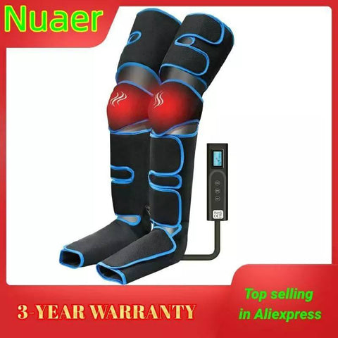 360° Foot air pressure leg massager promotes blood circulation, body massager, muscle relaxation, lymphatic drainage device